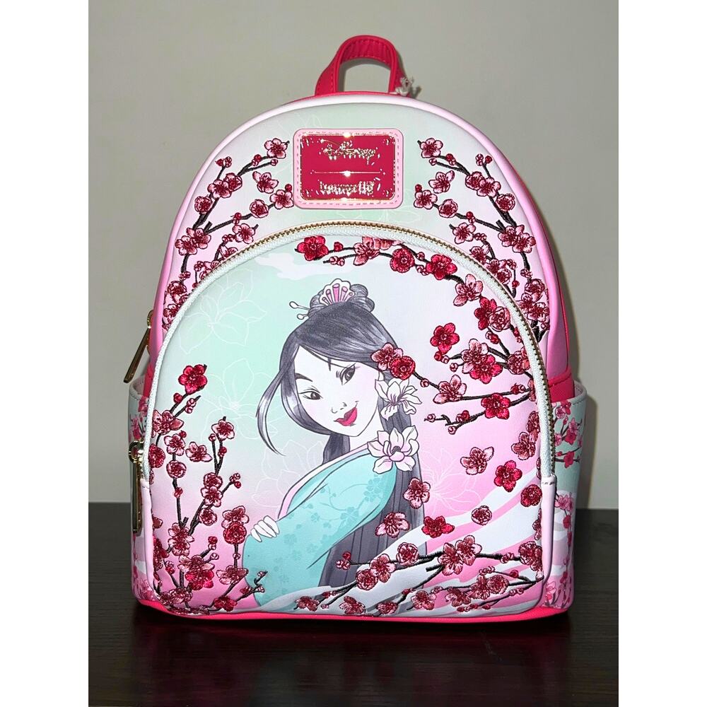 Loungefly Disney Mulan Cherry Blossom Sketch Mini Backpack